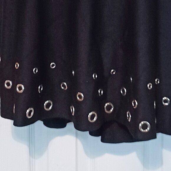 NWT Sioni Black Skirt with Grommets Size XL - Picture 2 of 5
